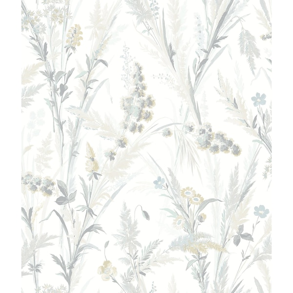 Manhattan Comfort Gloucester Hillaire Light Blue Meadow 33 ft L X 205 in W Wallpaper BR4072-70030 - main